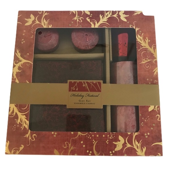 NWT Holiday Festival Candle Gift Set - Picture 2 of 5